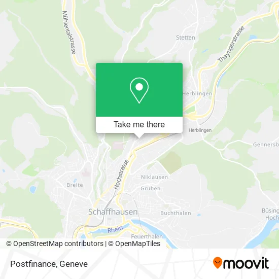 Postfinance map