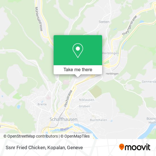 Ssnr Fried Chicken, Kopalan map