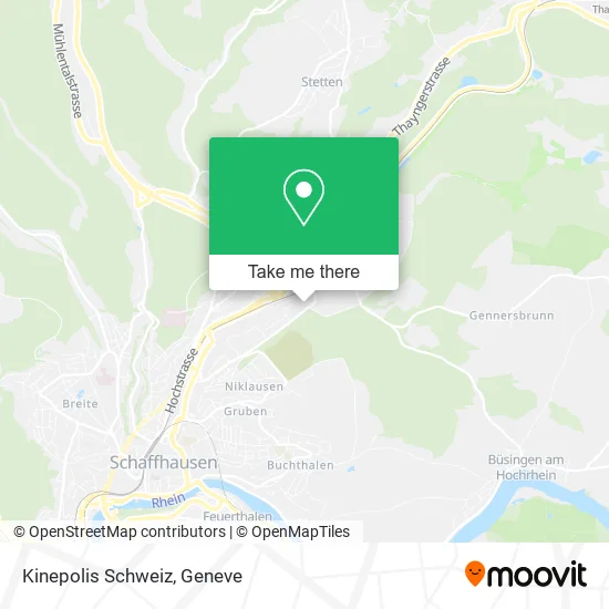 Kinepolis Schweiz map