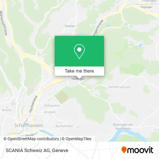 SCANIA Schweiz AG map