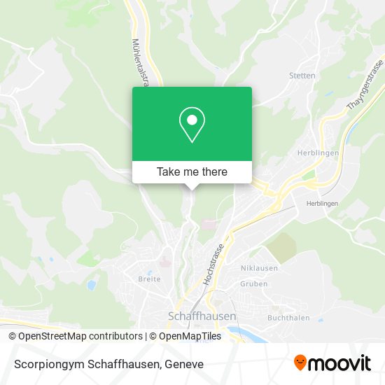 Scorpiongym Schaffhausen map