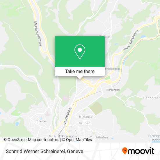 Schmid Werner Schreinerei map