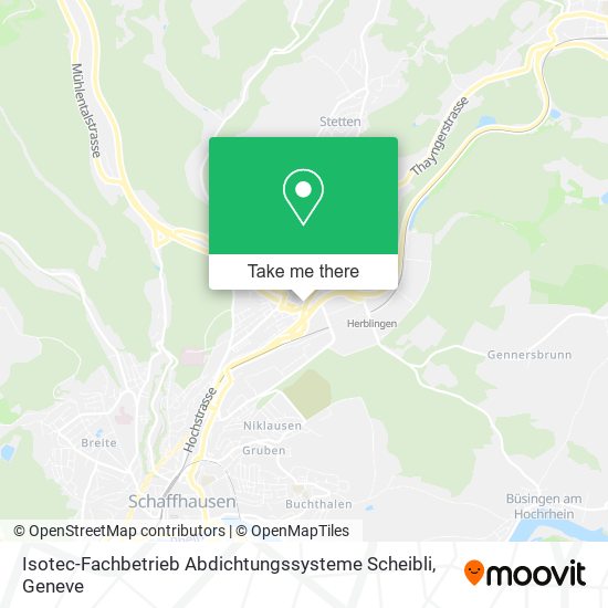 Isotec-Fachbetrieb Abdichtungssysteme Scheibli map