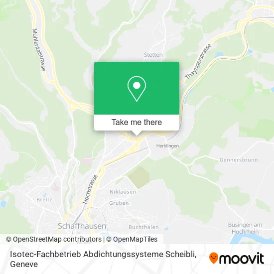 Isotec-Fachbetrieb Abdichtungssysteme Scheibli map