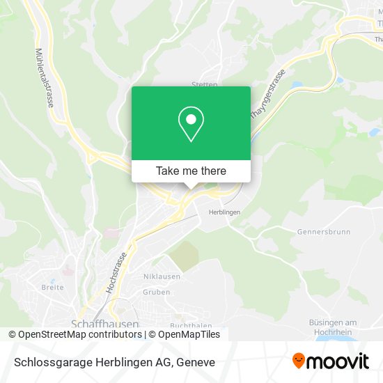 Schlossgarage Herblingen AG map