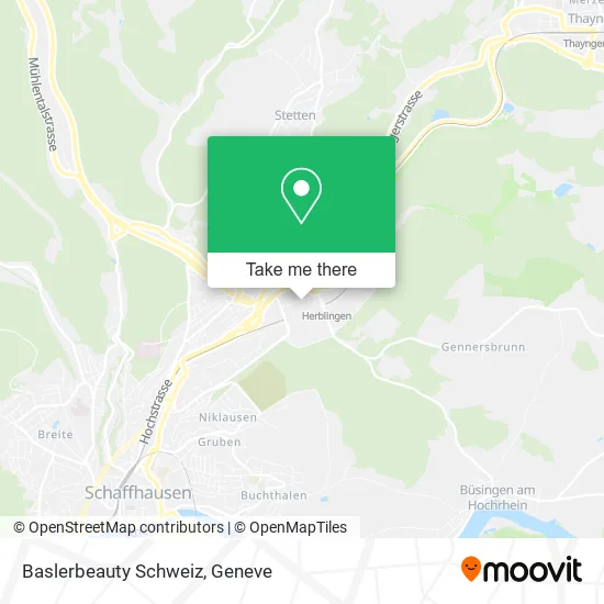 Baslerbeauty Schweiz map