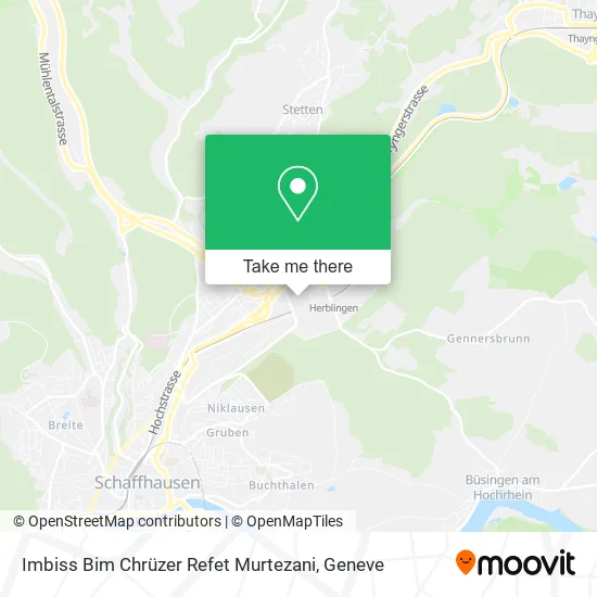 Imbiss Bim Chrüzer Refet Murtezani map