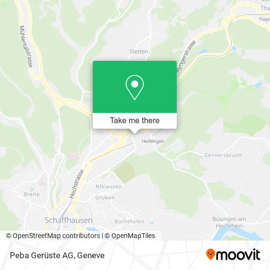 Peba Gerüste AG map