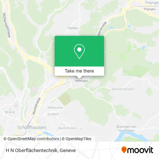 H N Oberflächentechnik map