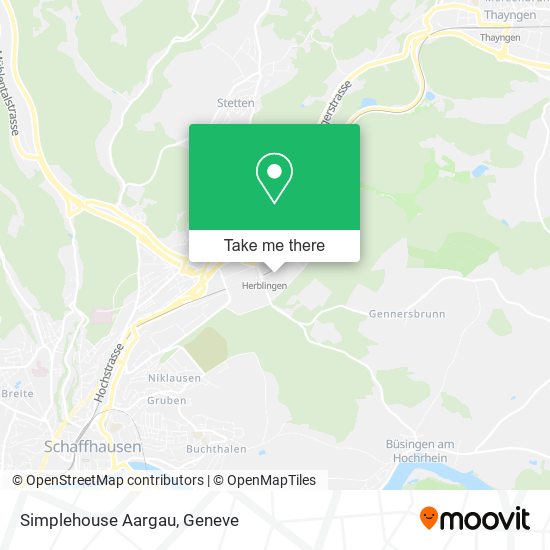 Simplehouse Aargau map