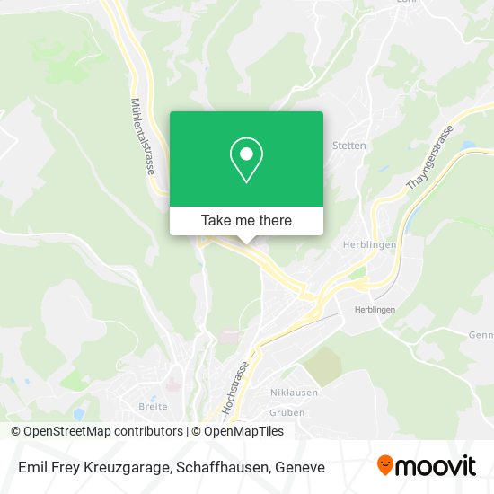 Emil Frey Kreuzgarage, Schaffhausen map