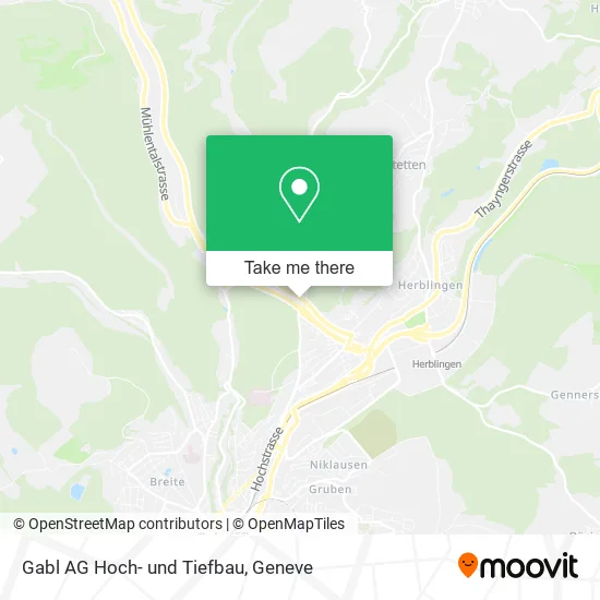 Gabl AG Hoch- und Tiefbau map