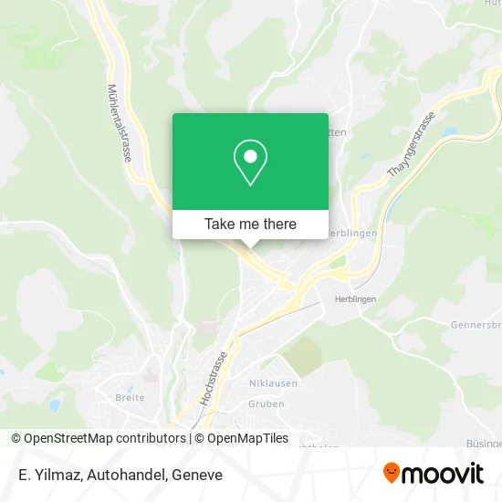 E. Yilmaz, Autohandel map