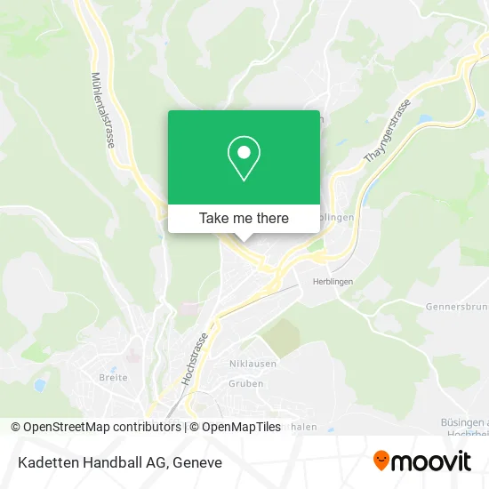 Kadetten Handball AG map