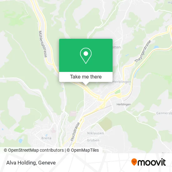 Alva Holding map