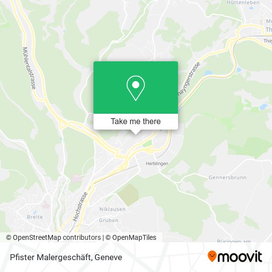 Pfister Malergeschäft map