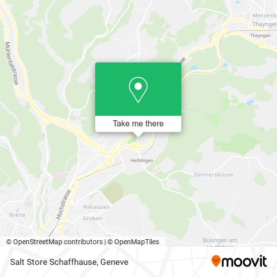 Salt Store Schaffhause map