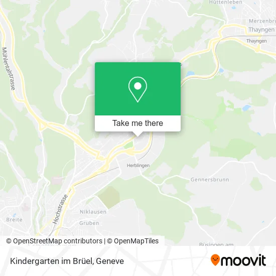 Kindergarten im Brüel map