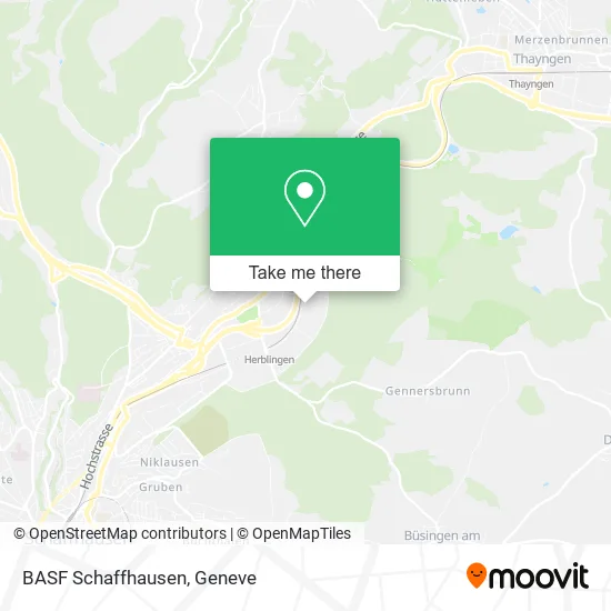 BASF Schaffhausen map