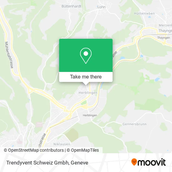 Trendyvent Schweiz Gmbh map