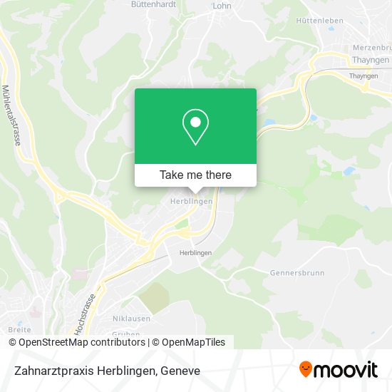 Zahnarztpraxis Herblingen map