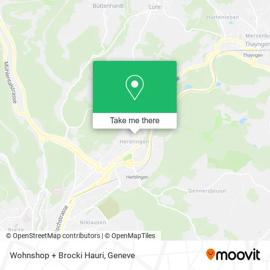 Wohnshop + Brocki Hauri map
