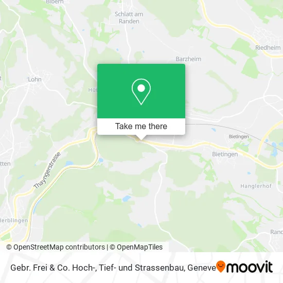 Gebr. Frei & Co. Hoch-, Tief- und Strassenbau map