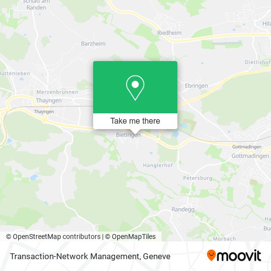 Transaction-Network Management map