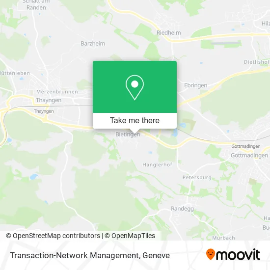 Transaction-Network Management map