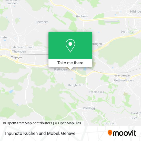 Inpuncto Küchen und Möbel map