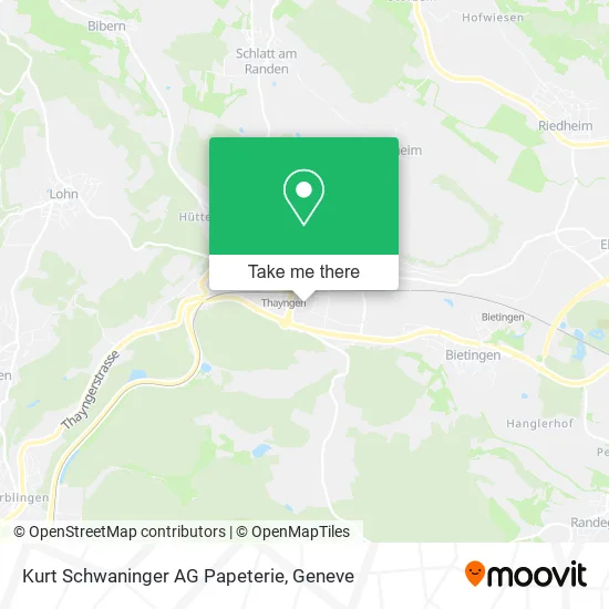 Kurt Schwaninger AG Papeterie map