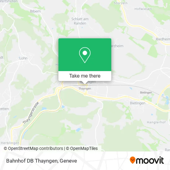 Bahnhof DB Thayngen map