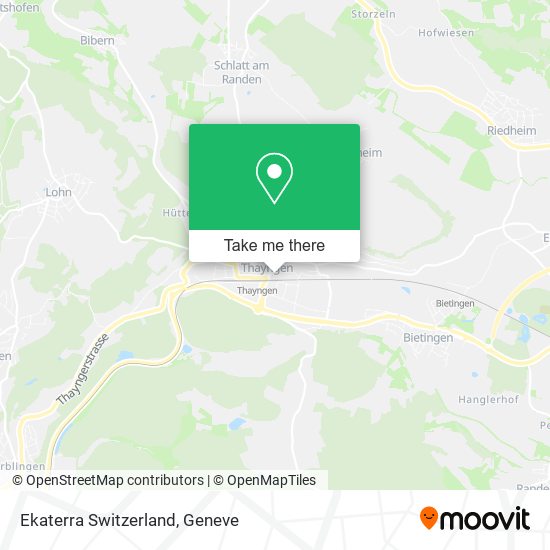 Ekaterra Switzerland map