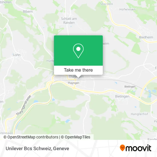 Unilever Bcs Schweiz map