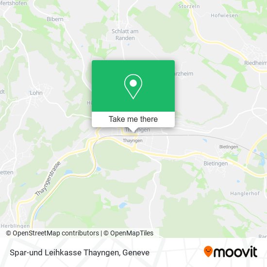 Spar-und Leihkasse Thayngen map