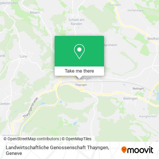 Landwirtschaftliche Genossenschaft Thayngen map