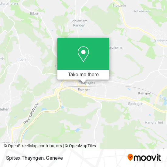 Spitex Thayngen map