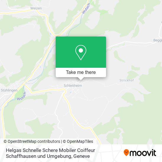 Helgas Schnelle Schere Mobiler Coiffeur Schaffhausen und Umgebung map
