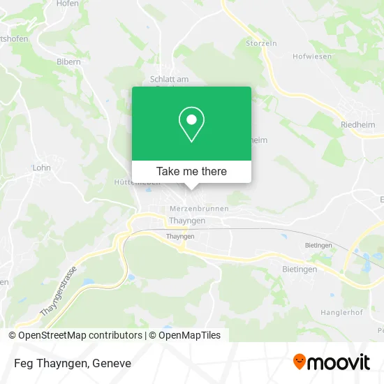 Feg Thayngen map