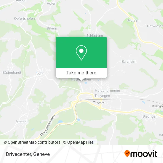 Drivecenter map