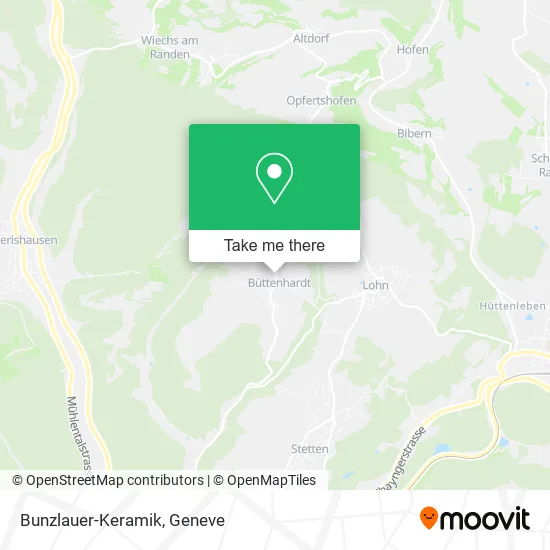 Bunzlauer-Keramik map