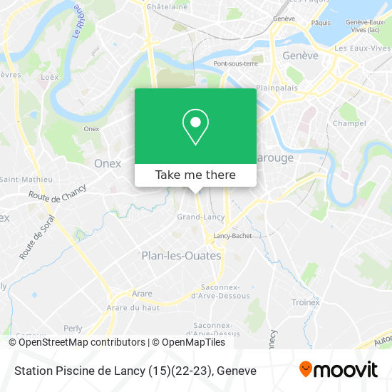 Station Piscine de Lancy (15)(22-23) map