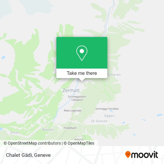 Chalet Gädi map