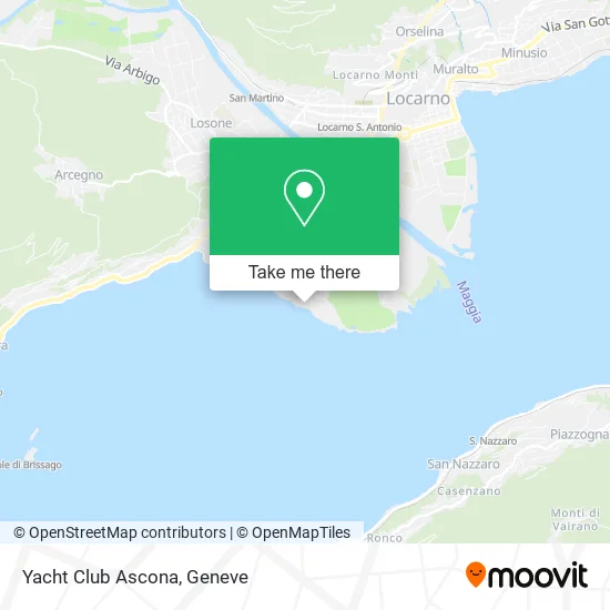 Yacht Club Ascona map