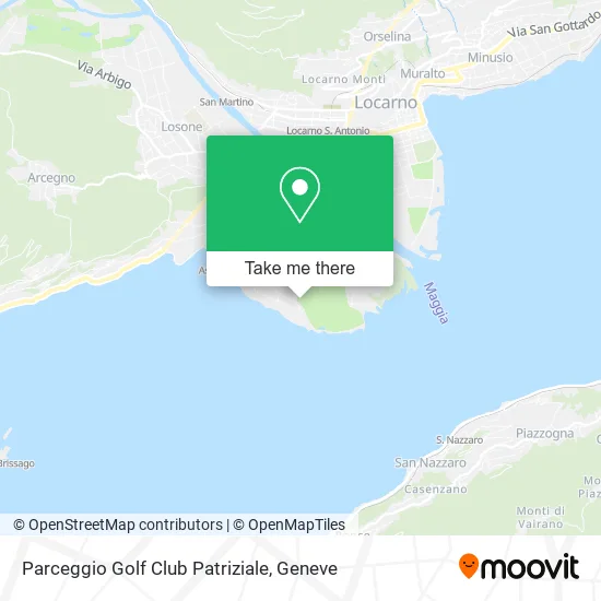 Parceggio Golf Club Patriziale map