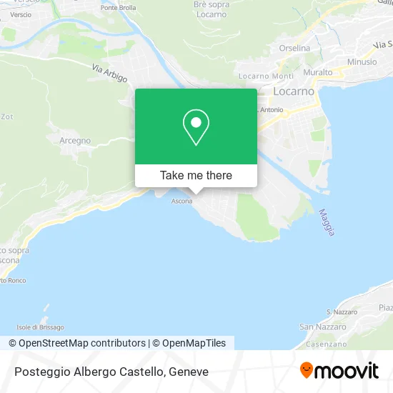 Posteggio Albergo Castello map