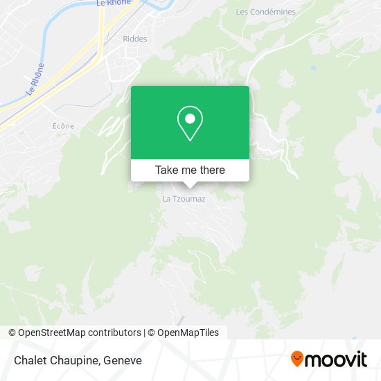 Chalet Chaupine map
