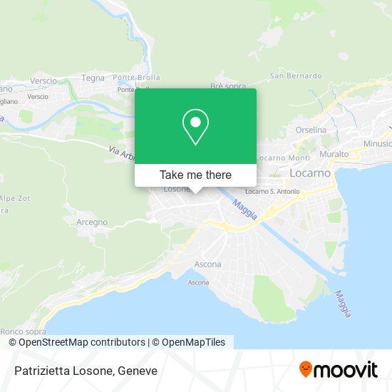 Patrizietta Losone map