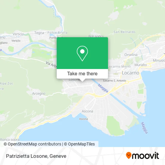 Patrizietta Losone map
