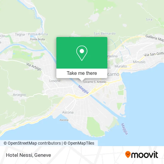 Hotel Nessi map